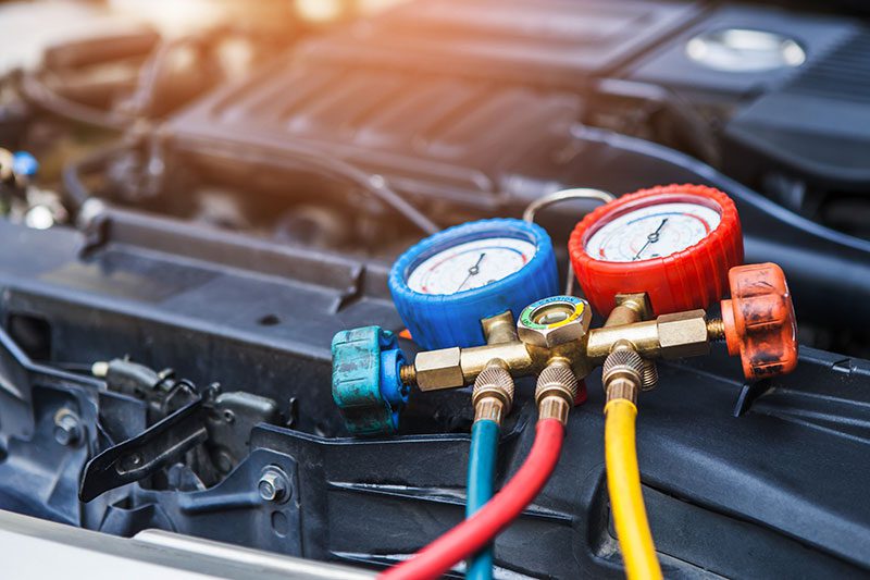 checking the car raditor with gauge in Auckland