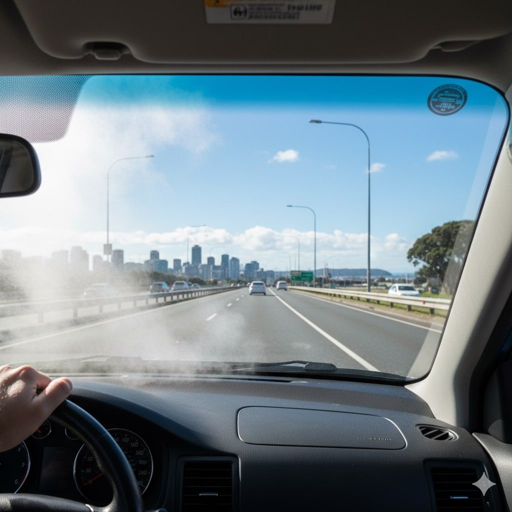 car radiator blown off with fume while driving on the road in Auckland